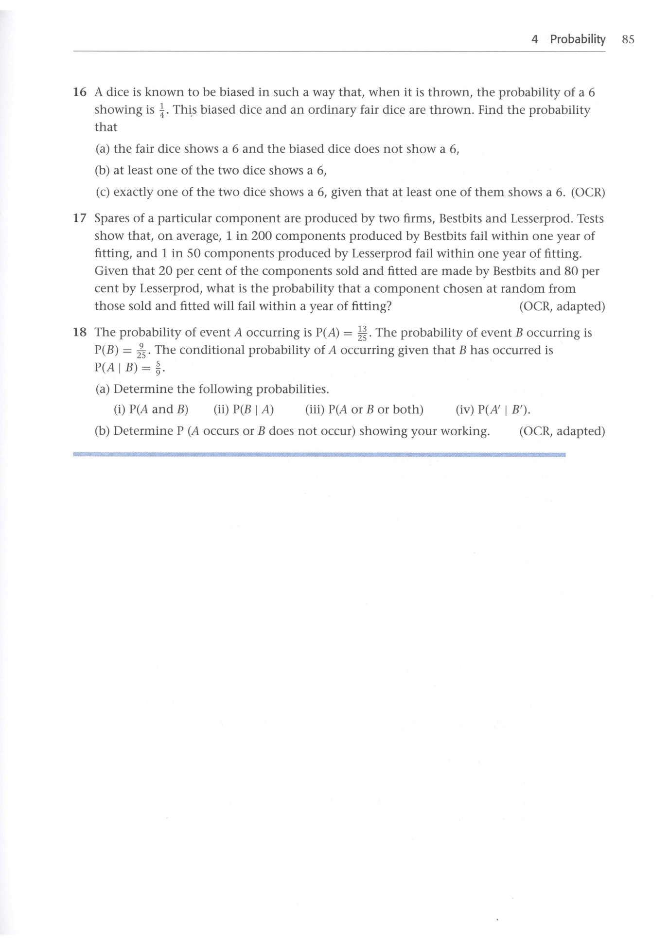 Cambridge Statistics